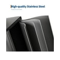 thumbnail image 3 of 2*10.6 Gallon Dual Compartment Kitchen Trash Can, 80L Stainless Steel Step-on Recycling Bin with Soft Close Lid and Removable Inner Buckets  for Home and Office, 3 of 6
