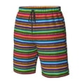 thumbnail image 4 of Logiee Mexican Leopard Serape Blanket Stripes Print Mens Swim Trunks Quick Dry Board Shorts,Breathable Hawaii Beach Shorts Swimwear Bathing Suits-Medium, 4 of 6