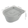 thumbnail image 3 of Bedside Commode, Portable Toilet, Toilet with Sensor Night Light for Pregnant Women, Patients, the Elderly People with Disabilities, and Walking Inconveniences, 3 of 22