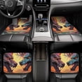 thumbnail image 7 of Vsdgher Colorful Wave Dragon Head Car Foot Mat Set of 4 Pieces Universal Floor Liner Car Accessories Fits Most Cars, Trucks, Vans, sedans, SUV, 7 of 7