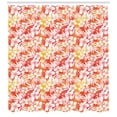 thumbnail image 3 of Ambesonne Orange Shower Curtain, Fantasy Watercolor Aloha, 69"Wx75"L, Yellow Coral White, 3 of 3