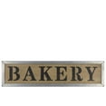 thumbnail image 2 of Benzara Wood & Metal Rectangular Wall Art with "BAKERY" Label, Natural Brown & Gray, 2 of 2