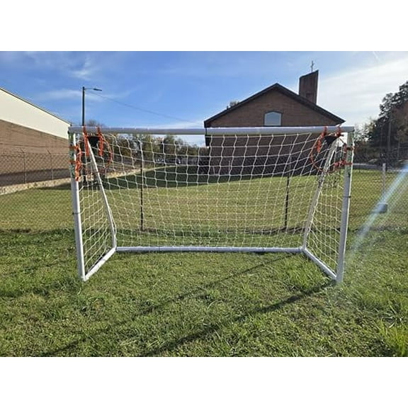 Vallerta® Portable Soccer Goal with Corner Pocket Target for Training. INCLUDES CARRY BAG. Youth Regulation Sizes for Kids and Adults, Outdoor/Indoor(10'X6')