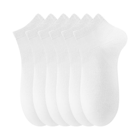 Maean Mens 6 Pack Sock Cotton Ankle Socks Breathable Comfortable Athletic Running Sports Socks