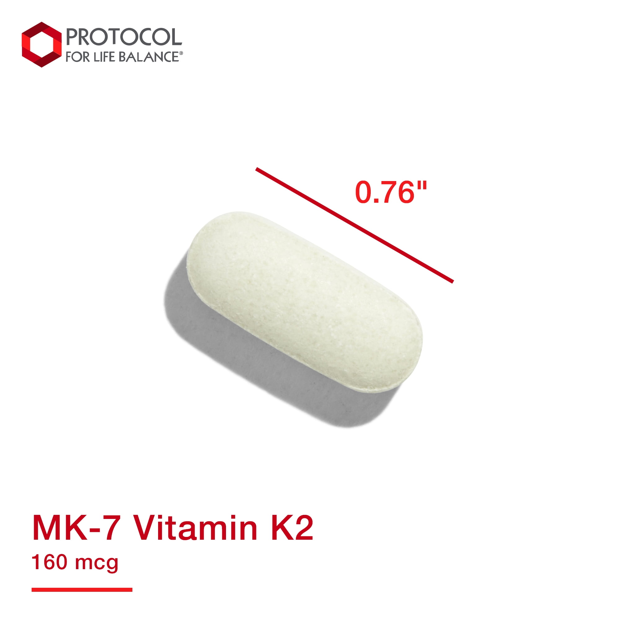 Buy Protocol For Life Balance MK7 Vitamin K2 160 mcg Vitamin K2