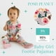 thumbnail image 2 of Pijama Footie Posh Peanut de 3 a 6 meses con cierre con volantes, 2 of 8