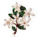 thumbnail image 4 of Broche Flor Vintage Moda gota de aceite esmaltado Broche Corsage Hoja Verde, 4 of 8