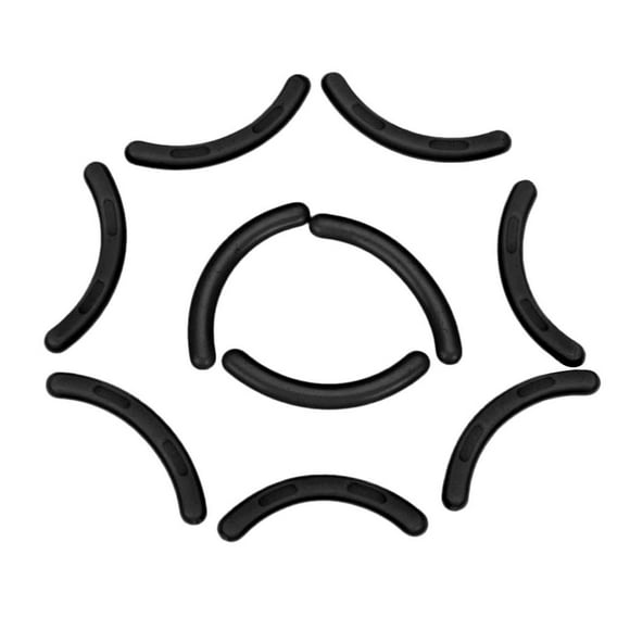 10 Almohadillas de Repuesto para Rizador de Pestañas, Almohadillas de Silicona para Mujer , Negro Salvador Soporte de exhibición falso de Lash