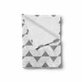 thumbnail image 2 of Neutral Soft Flannel Fleece Blanket, Abstract Continuing Backdrop Simple and Modern Art with Symmetrical Pointers, Cozy Plush for Indoor and Outdoor Use, 70" x 90", Dimgray and White, by Ambesonne, 2 of 6