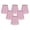 Pink Gingham - 6 Pack, variant on Royal Designs, Inc. Empire Chandelier Lamp Shade with Decorative Trim Flame Clip Fitter, CSO-1038-5WH, 3 x 5 x 4.5, White, 1 Pack