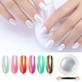 thumbnail image 2 of Mirror Nail Powder Metal Mirror Nail Glitter Metallic Effect Chrome Dust Nail Art Pigment Decoration Christmas Nails, 2 of 8