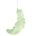 thumbnail image 6 of 6ct Matte Kiwi Green Feather Shatterproof Christmas Ornaments 6", 6 of 6