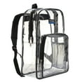 thumbnail image 4 of K-Cliffs Unisex Clear 17" See through PVC School Backpacks, Black Trim, 20pcs, 4 of 8
