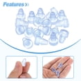 thumbnail image 3 of 76Pack 6.5mm/0.26" Glass Table Top Bumpers with Stem Fit 1/4Inch, Clear, 3 of 6