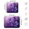 thumbnail image 3 of Kitchen Drying Mat 16x18In Drying Dish Mat Dish Drying Mats Kitchen Countertop Multi-Function Drain Drying Mat Kitchen Table Purple Flower Picture, 3 of 8
