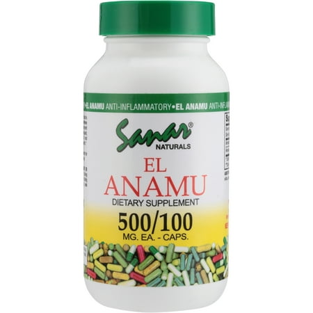 Sanar Naturals El Anamu Capsules 500mg,100 count - Pure Digestive Herbal Supplement, Supports Prostate (Best Medicine For Prostate Inflammation)