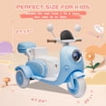 thumbnail image 3 of Dvsripa 12V Kids Electric Motorcycle,2 Seater Ride on 3 Wheel Scooter with 2.4G Parental Remote Control,USB,Music,Horn,Light,Big Storage Box,Dual Motor Electric Moped for Kids 3+,Blue, 3 of 10