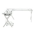thumbnail image 3 of Acme Demas Computer Desk, Clear Glass & White Finish, 3 of 12