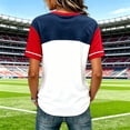 thumbnail image 3 of Fgvctg Mexico Soccer Jersey Women Country Flag Eagle Soccer Graphic V Neck T-Shirt, Vintage Football Game Day Casual Loose Short Sleeve Tops for Sports Fans Red 2XL, 3 of 4
