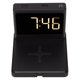 thumbnail image 4 of Reloj despertador con cargador QI, cargador de reloj digital para teléfono, estación de carga para teléfono, reloj digital con cargador inalámbrico, acabado de lujo, 4 of 9