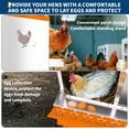 thumbnail image 3 of AKDSteel Galvanized Steel Nesting Box For Chicken Coop – Removable Drop Tray And Built-In Ventilation Providing An Easy-Clean Laying Area For Hens And Ducks, 3 of 7