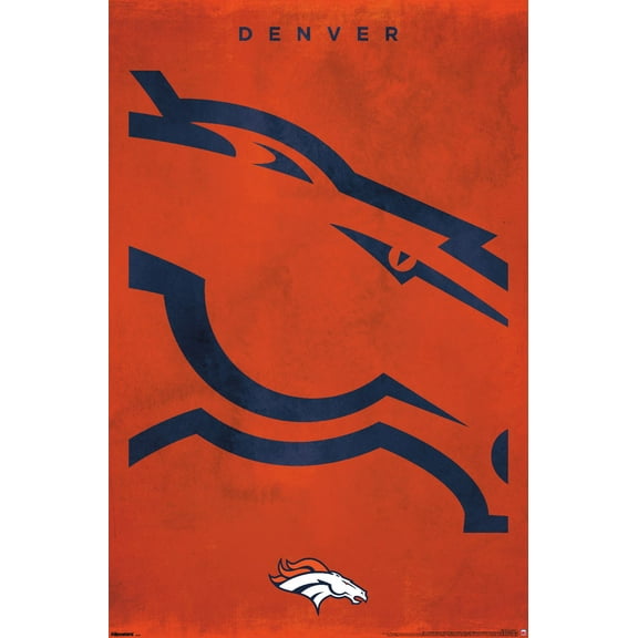 NFL Denver Broncos - Logo 25 Wall Poster, 22.375" x 34"