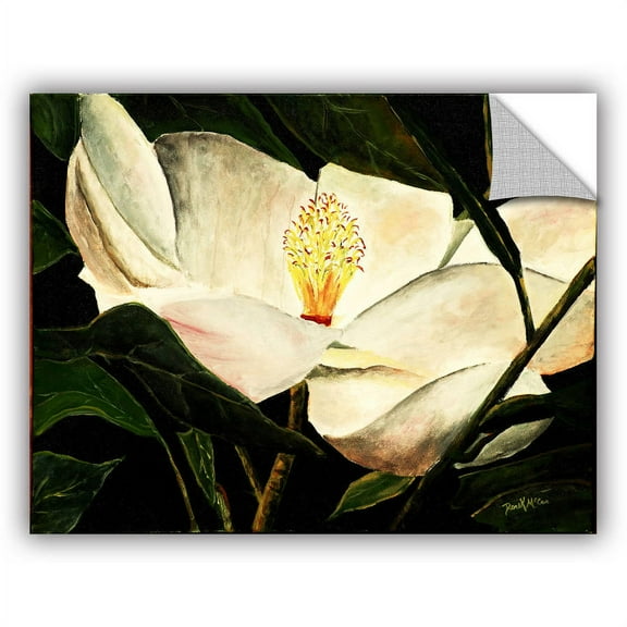 ArtAppealz Derek Mccrea "Magnolia Flower 2" Removable Wall Art