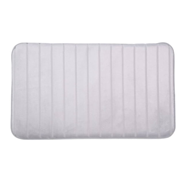 Tapete para Baño Hotel Style Memory Foam Gris 45x75 cm