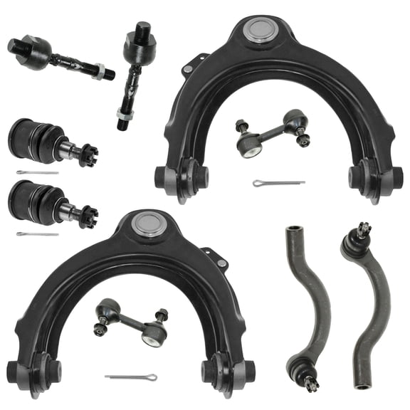TRQ Control Arm Ball Joint Tie Rod Sway Bar Link Suspension 10pc Kit for TSX PSA59339