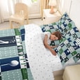 thumbnail image 4 of Erosebridal Golf Gamer Twin Bedding Sets 7-Piece for Boys Girls,Sport Theme Plaid Bedding Comforter Set for Kids Teens,Ultra Soft Home Decor, 4 of 6