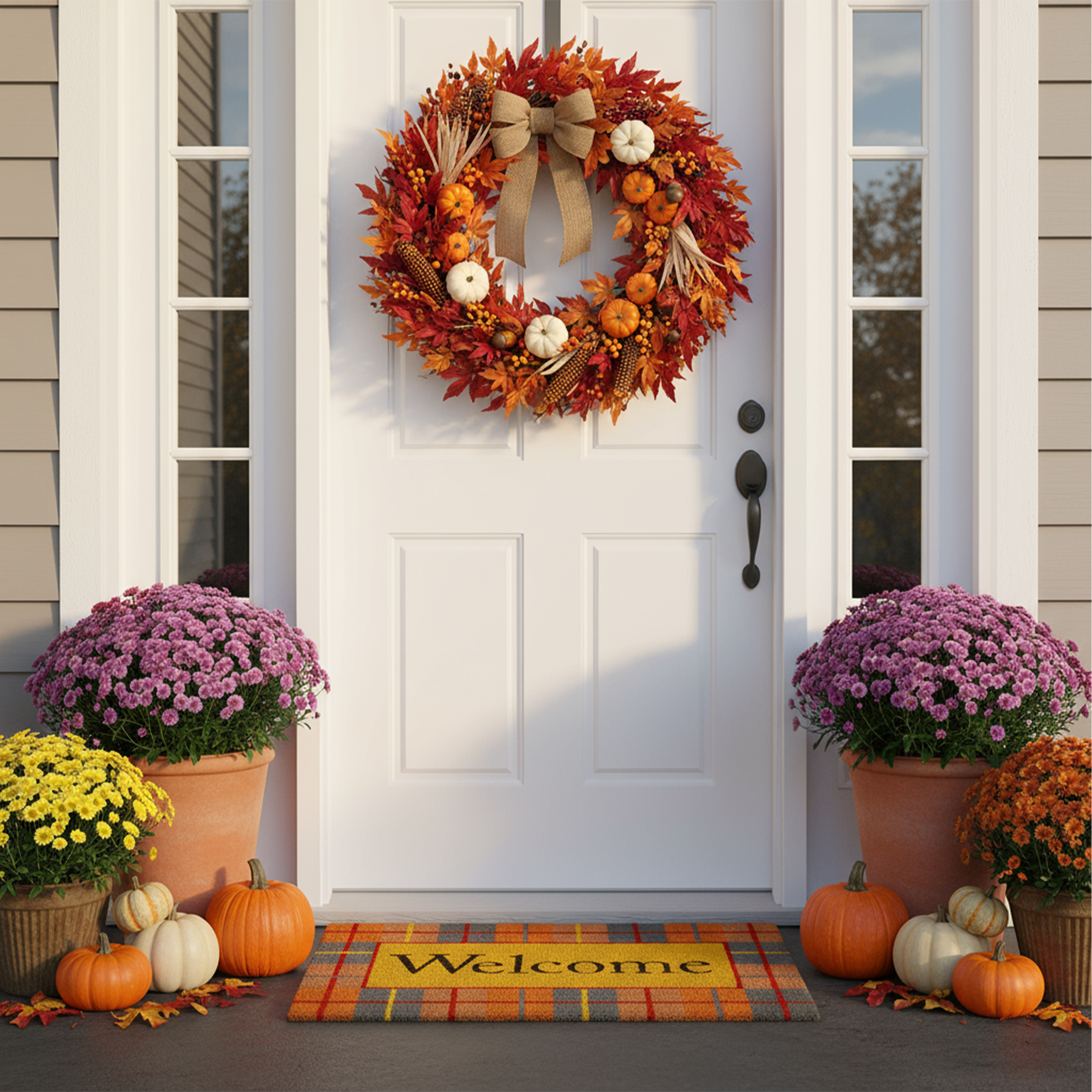 Calloway Mills 107602436 Fall Plaid Doormat 24" x 36"