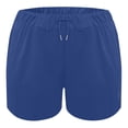 thumbnail image 6 of Audhol Women Shorts, Womens Sweat Shorts with Pockets Cotton 2024 Trendy Shorts Drawstring Summer Workout Running Casual Shorts Women Lounge Shorts Blue XL, 6 of 6