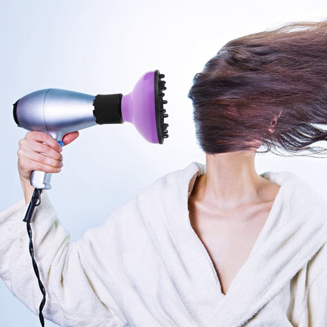 CATIEBYE Embout de Diffuseur pour Séchoir à Cheveux Violet Accessoire Durable avec Plastique Résistant à la Chaleur