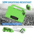 thumbnail image 3 of Shockproof Case for Samsung Galaxy Tab A7 Lite 8.7 T220, Crossbody Strap Hybrid Rugged Kickstand Full Body Protective Kids Cover, Green, 3 of 5