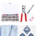 thumbnail image 4 of Press Stud, Hollow Snap Fastener Set 200 Sets Prong Press Button  For Shoes For Crafting Of Jumpsuits, 4 of 8