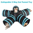 thumbnail image 3 of Túnel para gatos de interior Túnel para juegos de mascotas de 5 vías Túnel plegable, 3 of 6