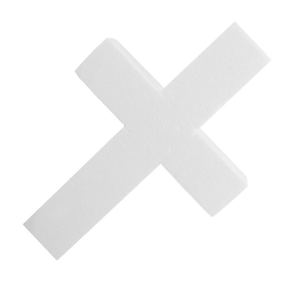 LOLIPPYY Christmas Polystyrene Foam Cross Centerpiece for Spiritual Events, 1 Set of Cross Foam Display