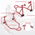 thumbnail image 3 of QinaQin Support d'Amortisseur de Roue avant de Moto, Support de Stationnement Réglable de 850 Lb avec Roulettes pour Vélos de Sport, 3 of 7