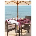 thumbnail image 2 of Outdoor Tablecloth with Umbrella Hole and Zipper, Valentine's Day Square Table Cloth 60x60 Inch Waterproof Tablecloth, Love Tree Branch Truck Roses Romantic Picnic Table Cover for Patio Camping, 2 of 7