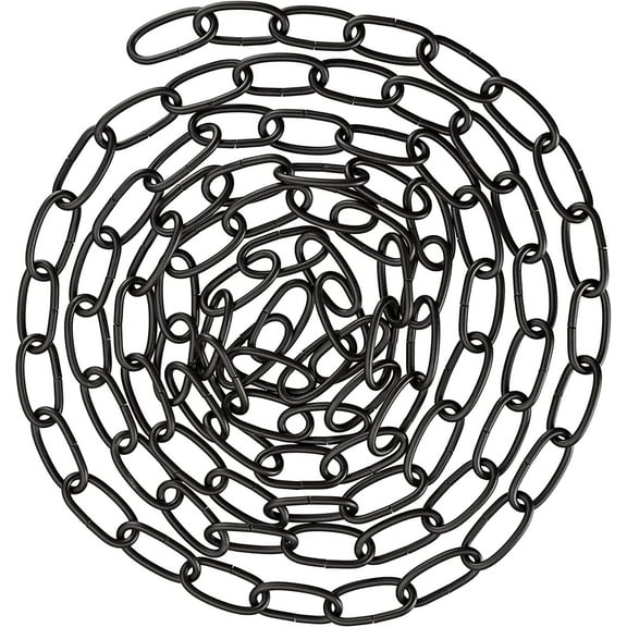 Aspen Creative 21106-81,Steel 10 Feet Heavy Duty Chain for Hanging Up Maximum Weight 50 Pounds-Lighting Fixture/Swag Light/Plant in Oil Rubbed Bronze.9 Gauge.