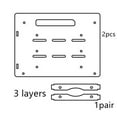 thumbnail image 4 of Transparent Clear Hard Disk Bracket Test Bench Case DIY Enclosure Set Tool Hard Drive 3.5inch HDD Multiple Layer, 4 of 7