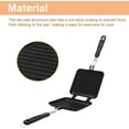 thumbnail image 4 of ABCISI Double-Sided Frying Pan, Flat Bottom Double-Coated Sandwich Maker, Non-Stick Breakfast Grilled Cheese and Panini Maker, Waffle Pancake Snack Griddle Pan, Kitchen Tortillas Maker, 4 of 9