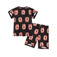 thumbnail image 3 of QEFJNO 3-10Y Kids Boys Pajamas Set 2 PCS Short Sleeve Top and Shorts Pants for Toddler Boys Dinosaur Pjs Summer, 3 of 13