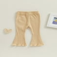 thumbnail image 4 of Leggings Décontractés pour Fille avec Bas Évasé et Texture Côtelée, 4 of 8