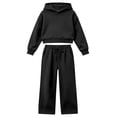 thumbnail image 6 of BOOMNY Girls 2 Peice Sweatsuits Back To School Long Sleeve Hoodies Sweatpants Sets for Kids Comfy Track Suits, 6 of 7