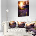 thumbnail image 1 of Beautiful Sunset over Lavender Field - Floral Canvas Art Print, 1 of 3