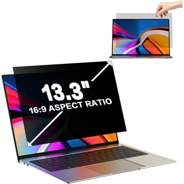 GUDTEKE Laptop Privacy Screen Filters 13.3 inch 16:9 Aspect Privacy Filter for 13.3 inch Widescreen Laptop Anti-Scratch Protector Film for Data Confidentiality Anti-Glare Laptop Screen Protector