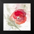 thumbnail image 2 of Loreth, Lanie 20x20 Black Modern Framed Museum Art Print Titled - Translucent Poppy II, 2 of 5