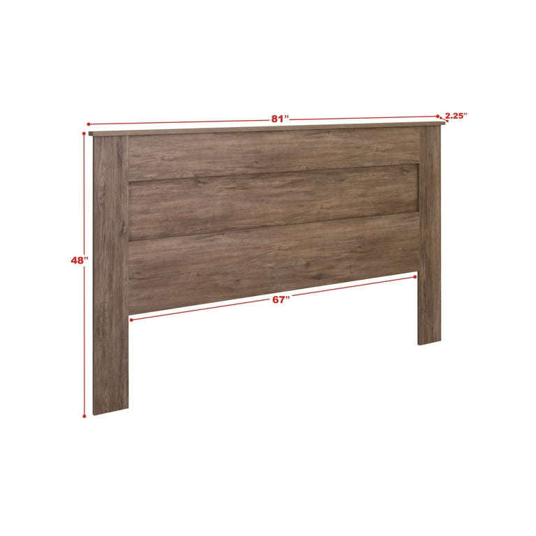 Prepac select king flat panel headboard drifted gray discount