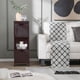 thumbnail image 4 of Mueble de baño de suelo, armario de almacenamiento multifuncional con 2 cajones extraíbles y estante abierto, armario de almacenamiento tipo torre con diseño antivuelco para baño y sala de estar, 4 of 5